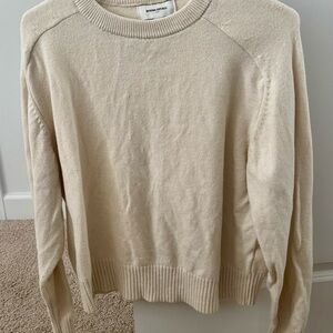 Banana Republic Women's Cream Crew Neck Sweater